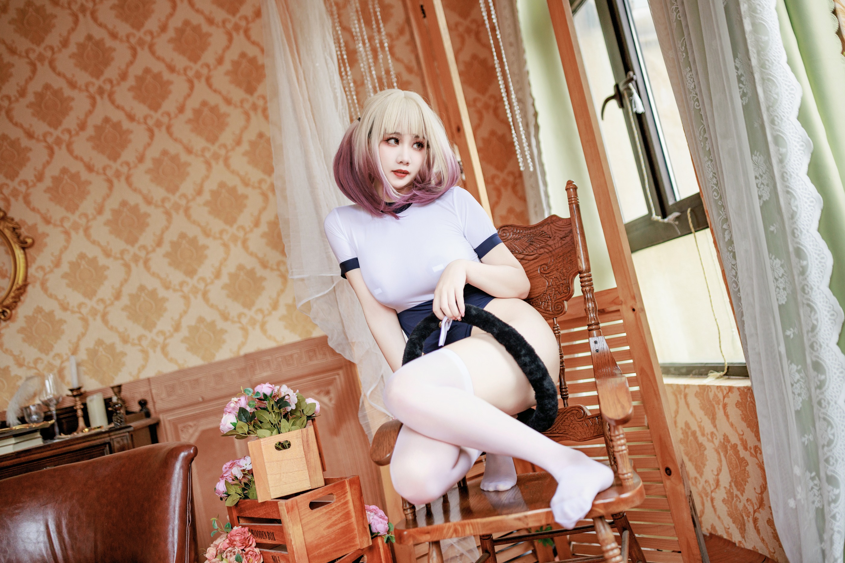 图片[1]-阿雪雪 – NO.075 连体体操服[71P]-XikXak
